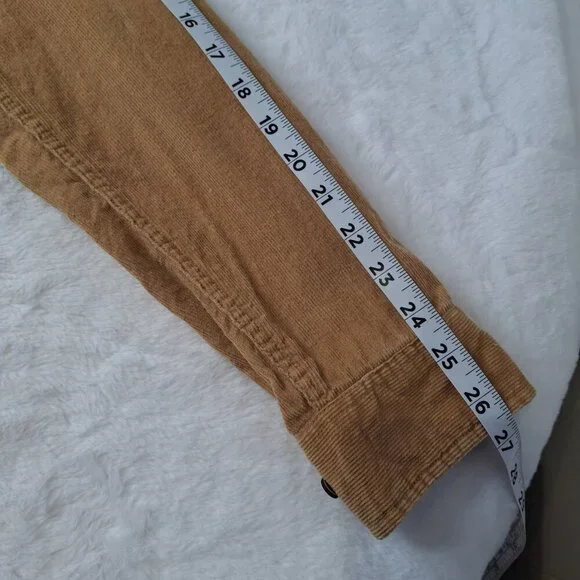 Reverb Mens Corduroy Shirt Sz XL Button Down Western Cowboy 70s Rodeo Camel - Picture 10 of 11